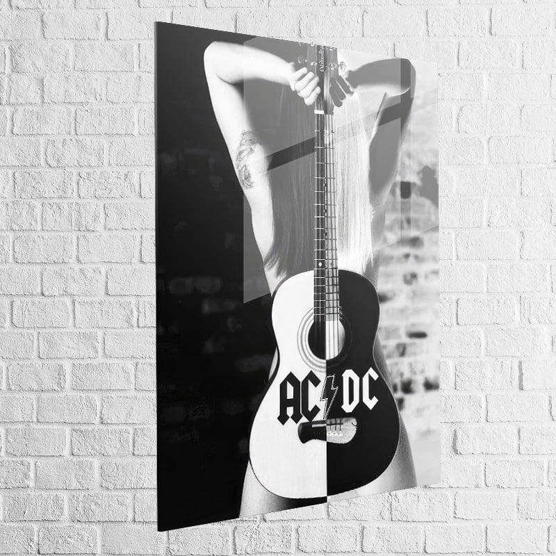 Tableau ACDC noir et blanc - Montableaudeco