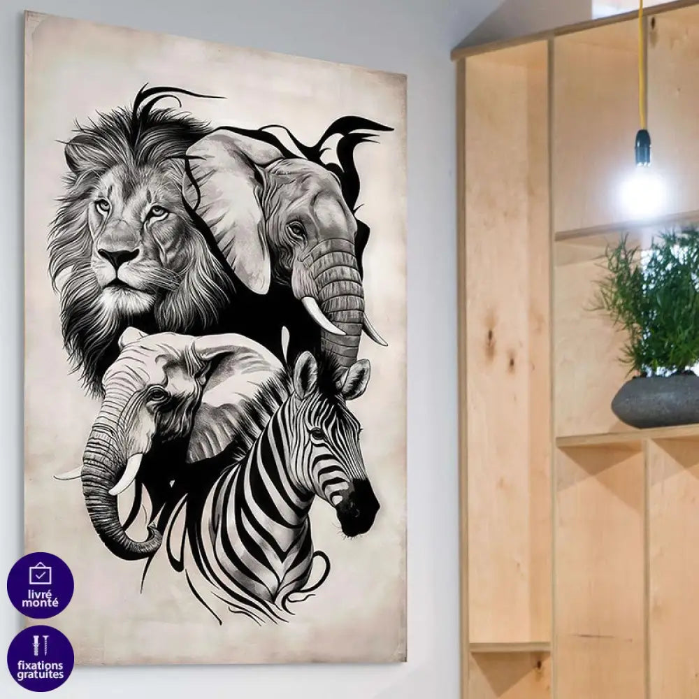 Tableau Animaux Force et Élégance Tableau Animaux