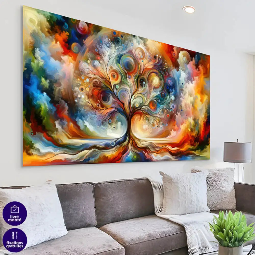 Tableau Arbre de Vie Symphonie des Couleurs 3
