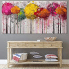 Tableau Arbre Forêt de Couleurs Tableau Arbre