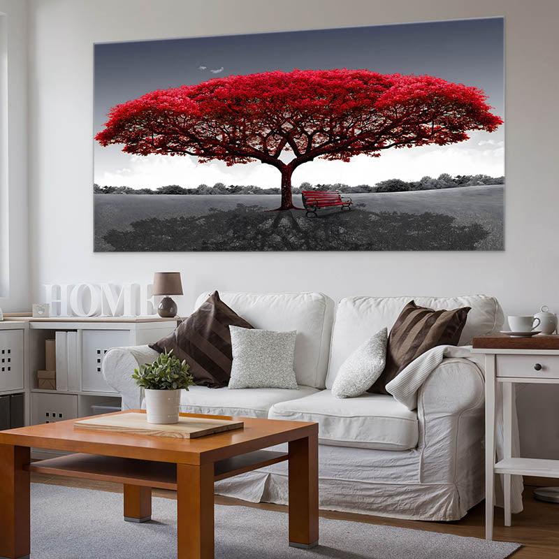 Tableau Arbre Rouge - Montableaudeco