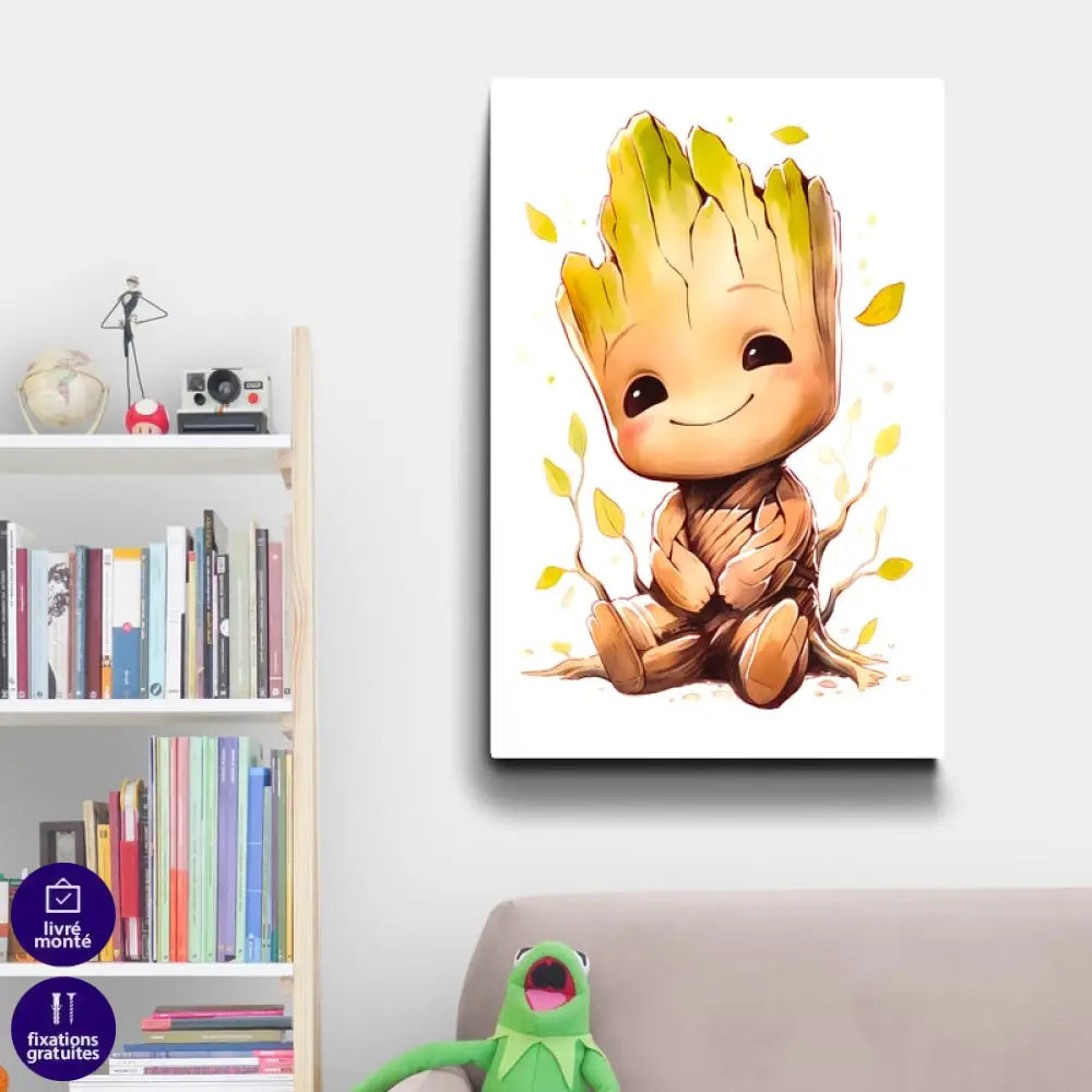 Tableau Baby’s Marvel 40x60cm / Affiche sans cadre / Groot Tableau Enfant