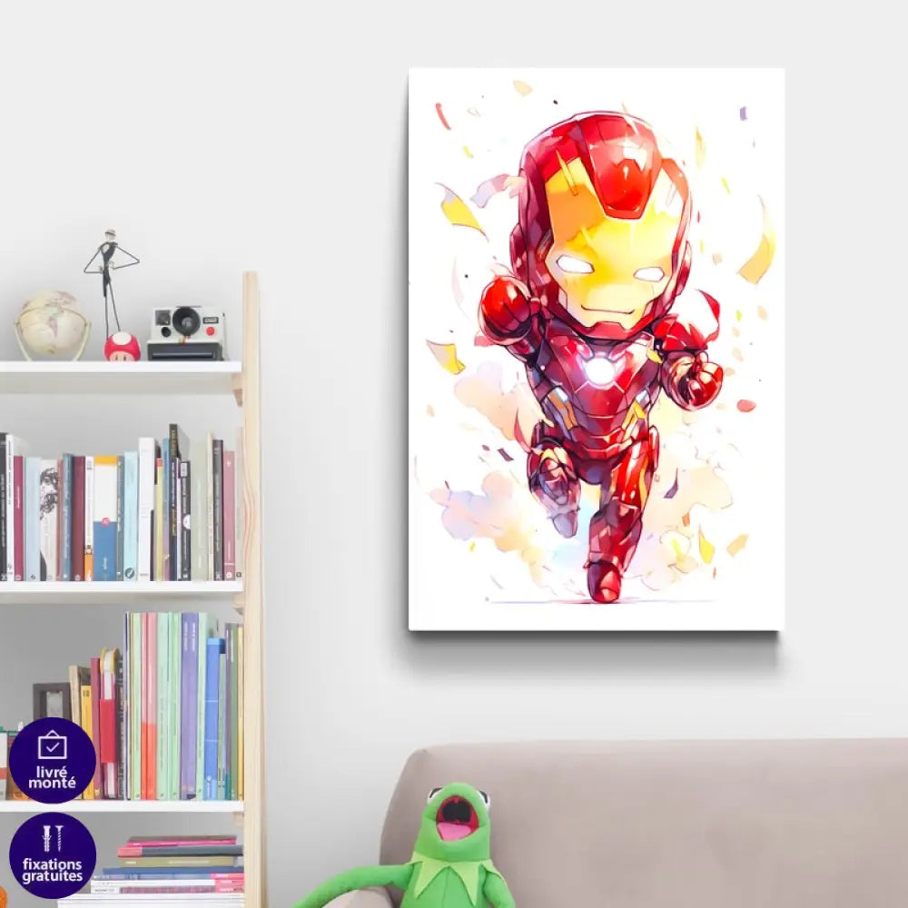 Tableau Baby’s Marvel 40x60cm / Affiche sans cadre / Iron Man Tableau Enfant