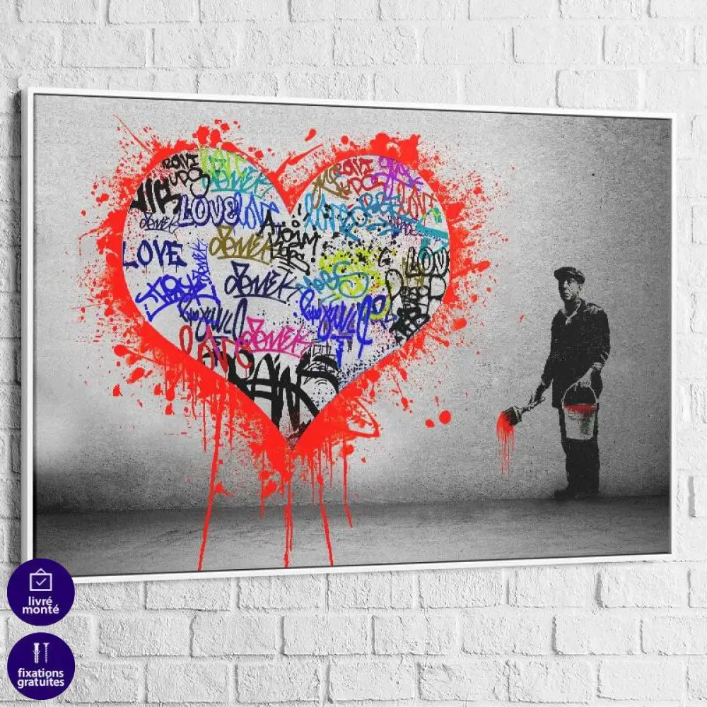 Tableau Banksy Le Peintre - Montableaudeco