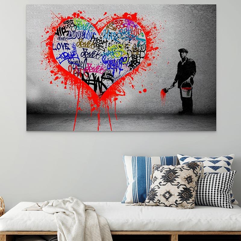 Tableau Banksy Le Peintre - Montableaudeco