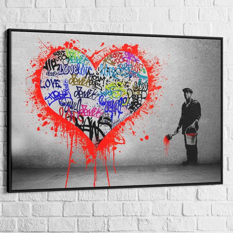 Tableau Banksy Le Peintre - Montableaudeco