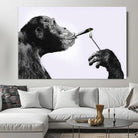 Tableau Banksy Monkey Smooking 40x60cm / Affiche sans cadre Tableau Banksy
