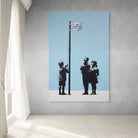 Tableau Banksy Very Little Helps 40x60cm / Toile tendue sur châssis Tableau Banksy