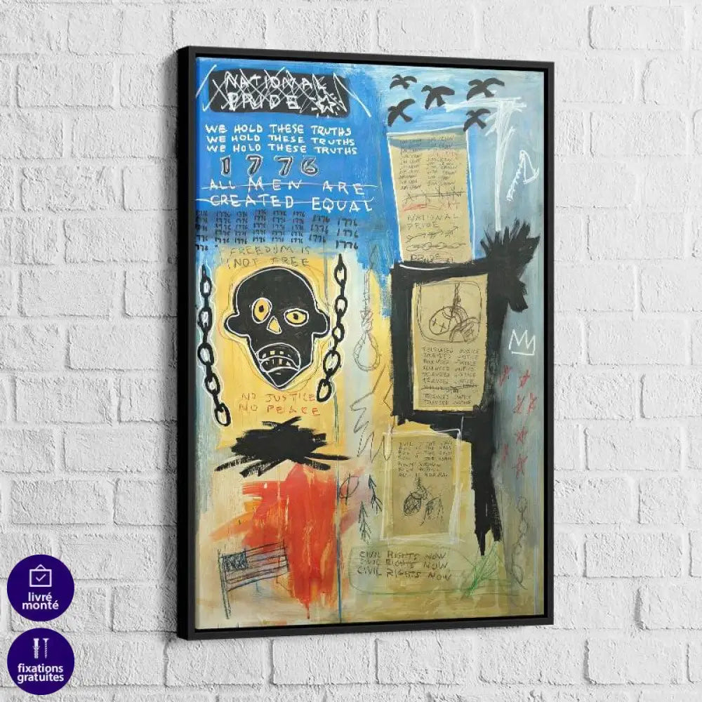Tableau Basquiat 1-3 1984 - Montableaudeco