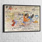 Tableau Basquiat 50 cent Piece 1983 - Montableaudeco