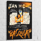 Tableau Basquiat Dualité Urbaine 40x60cm / Cadre Noir / A Tableau Basquiat