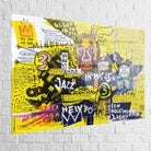 Tableau Basquiat Jazz et Révolte 40x60cm / Plexiglas Tableau Basquiat