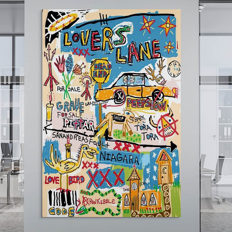 Tableau Basquiat Rêves Urbains