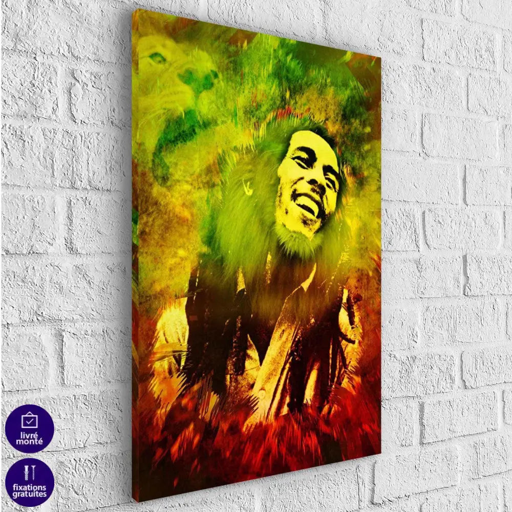 Tableau Bob Marley King of Reggae - Montableaudeco