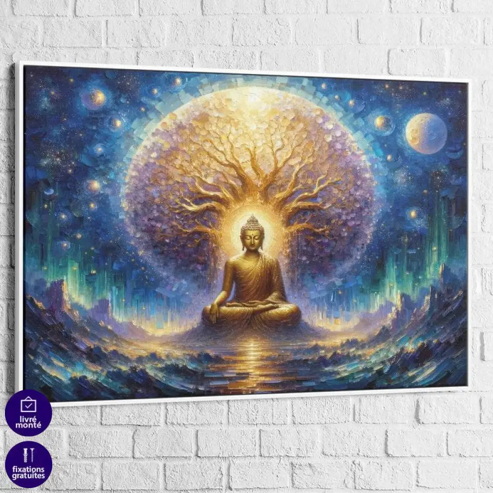 Tableau Bouddha Or Arbre de Vie - Montableaudeco