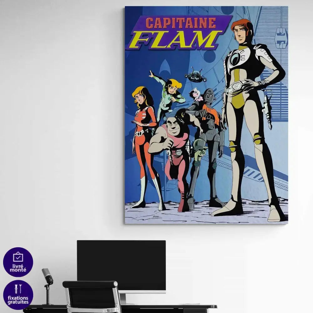 Tableau Capitaine Flam - Montableaudeco