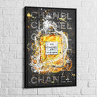 Tableau Chanel Black Graffiti - Montableaudeco