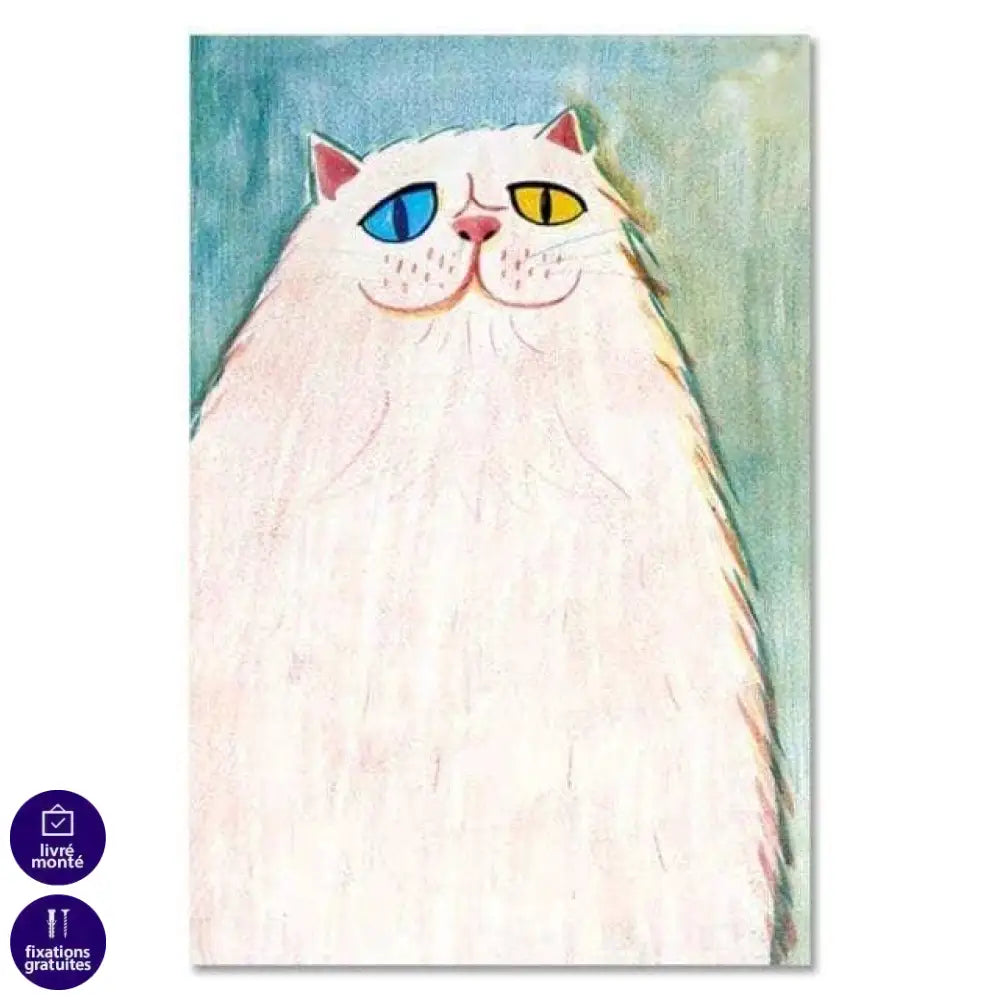 Tableau Chat Coloré | Déco Original | Offre de Bienvenue -20% e