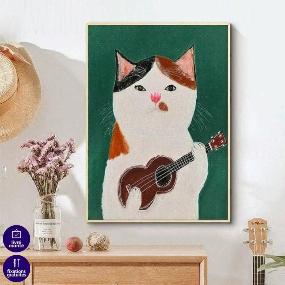 Tableau Chat Coloré Fun Collection 13 Pièces - Montableaudeco