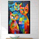 Tableau Chat | Mosaïque Miaou | Offre De Bienvenue -20% a