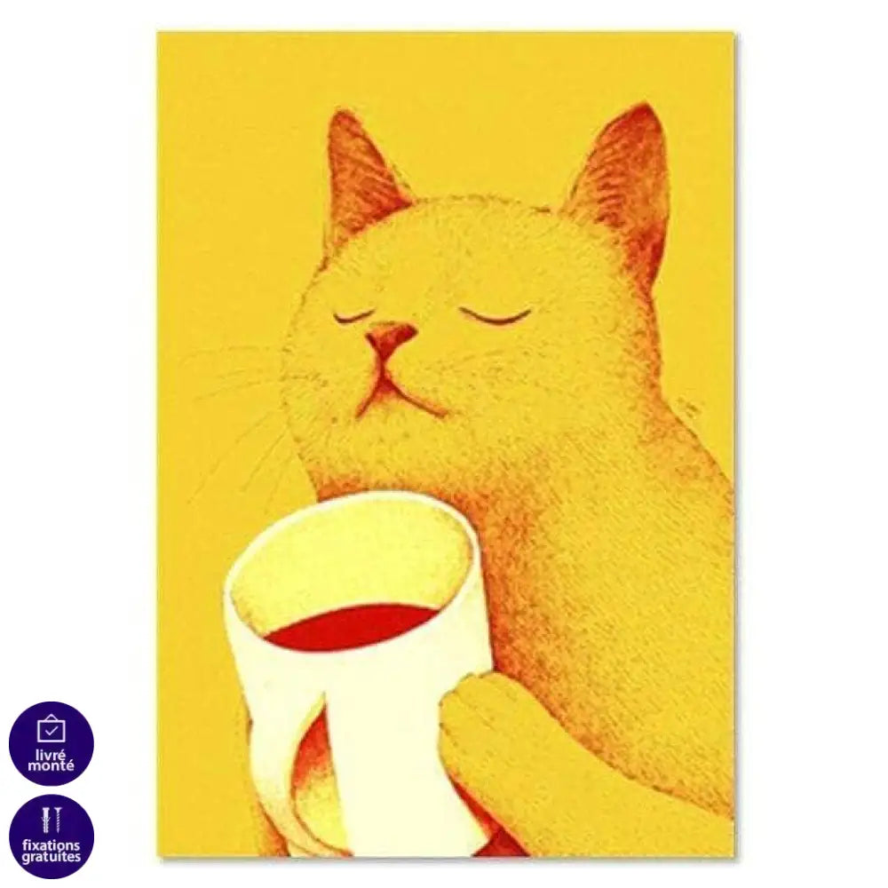 Tableau chat nos amis les chats - Montableaudeco