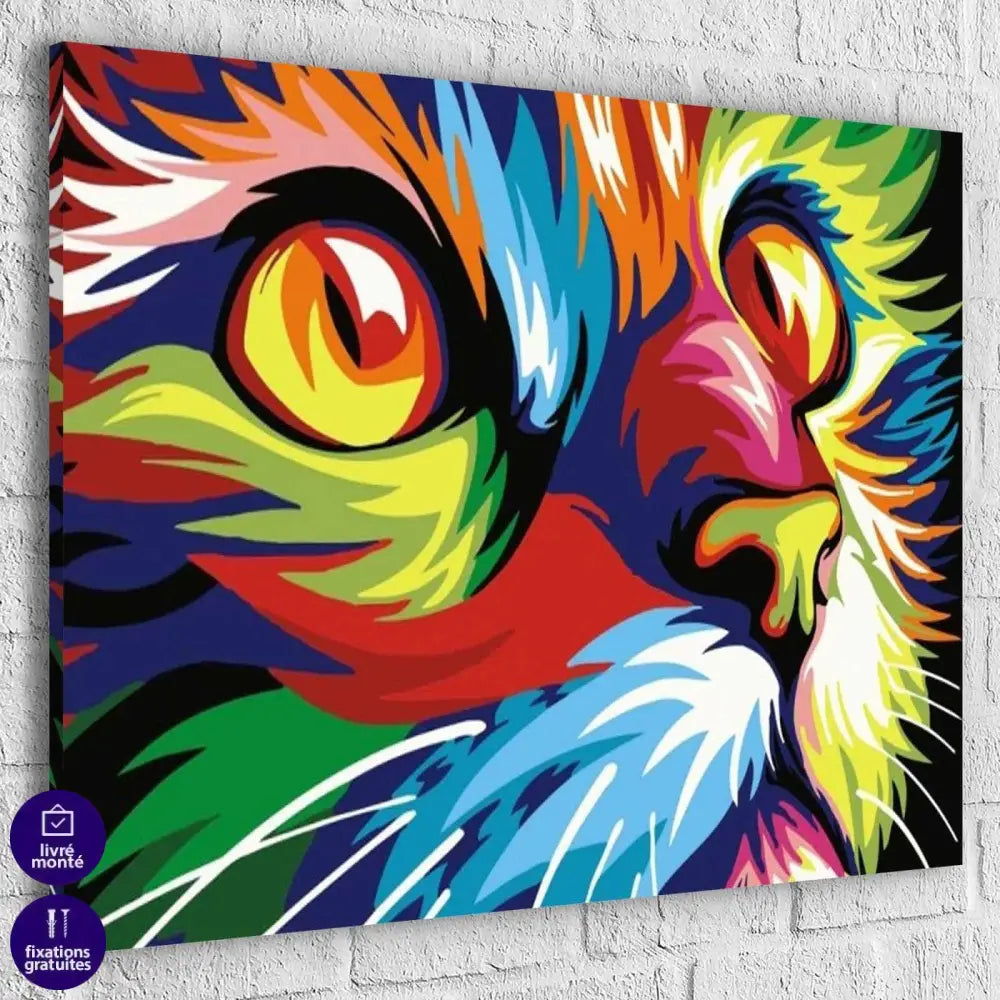 Tableau Chat Pop Art - Montableaudeco
