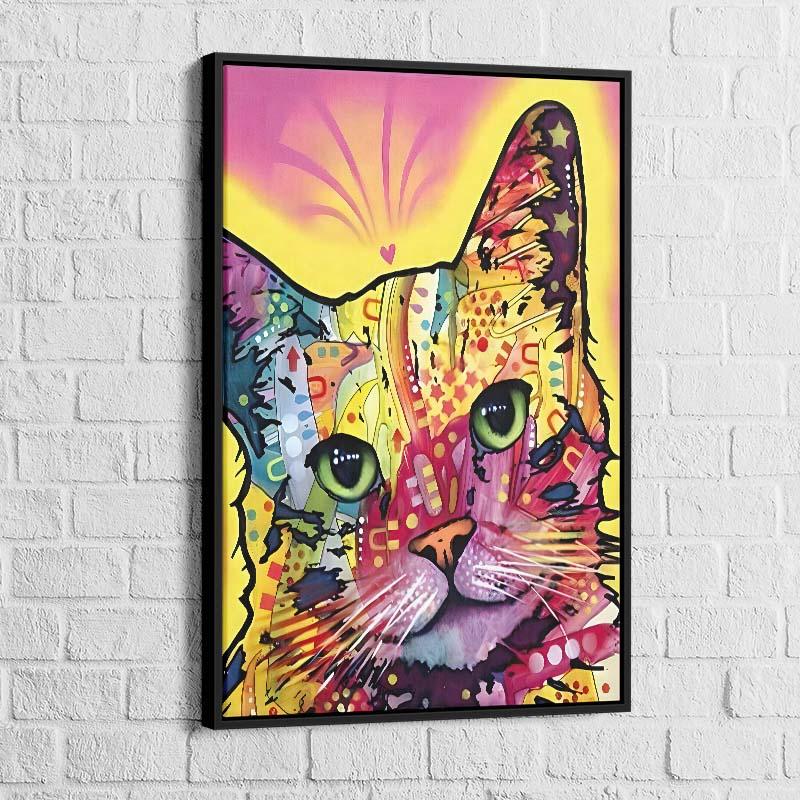 Tableau Chat Pop Art Coloré - Montableaudeco