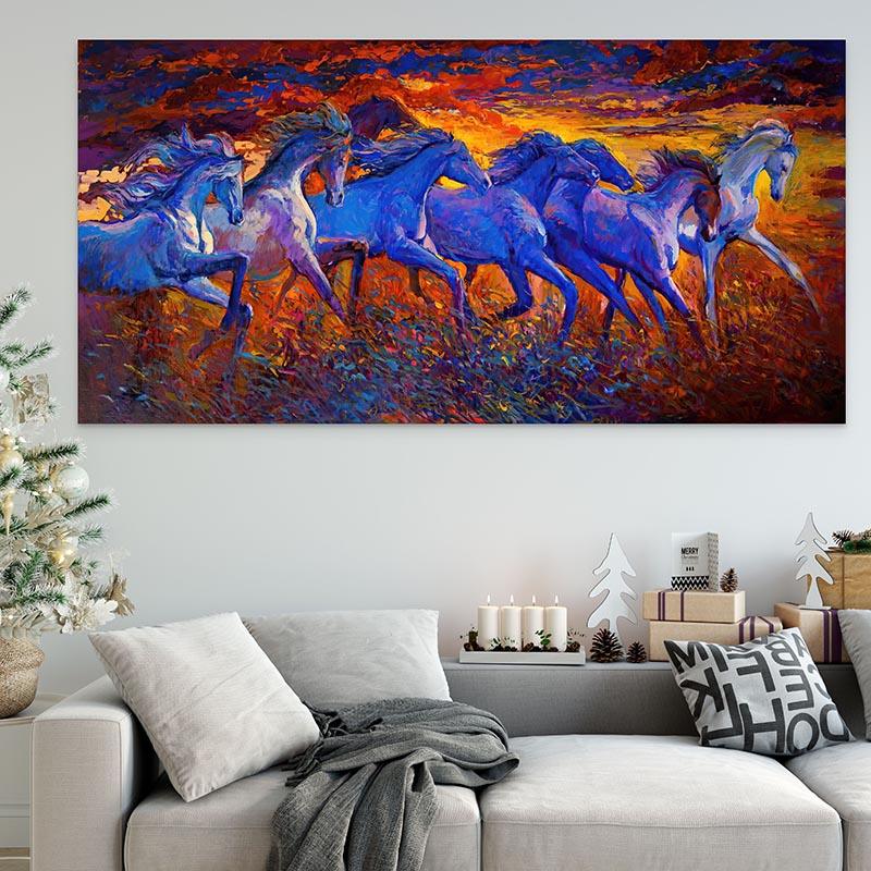 Tableau Chevaux Colorés - Montableaudeco