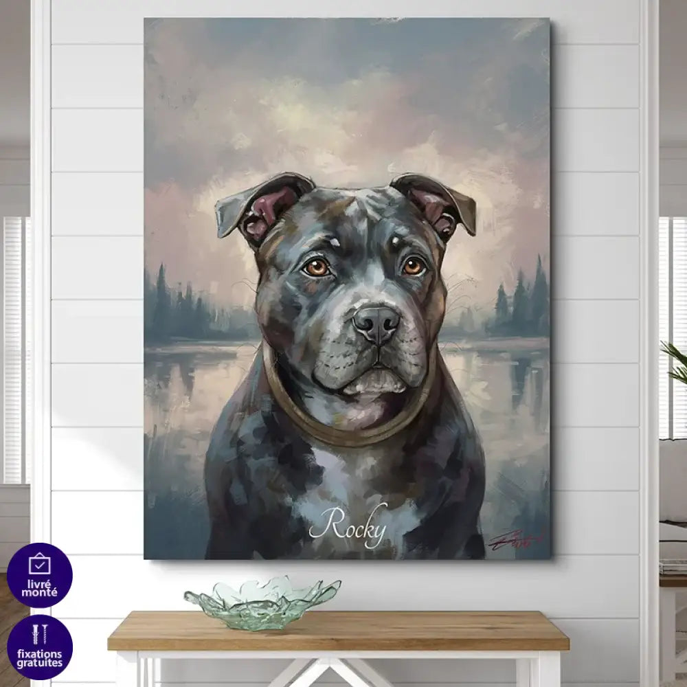 tableau sur mesure avec photo de votre chien