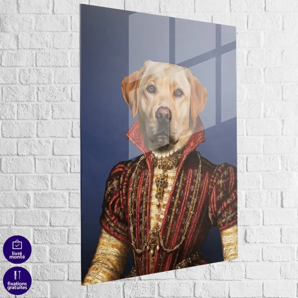 Art mural original Tableau Chien Personnalisé noble et raffiné