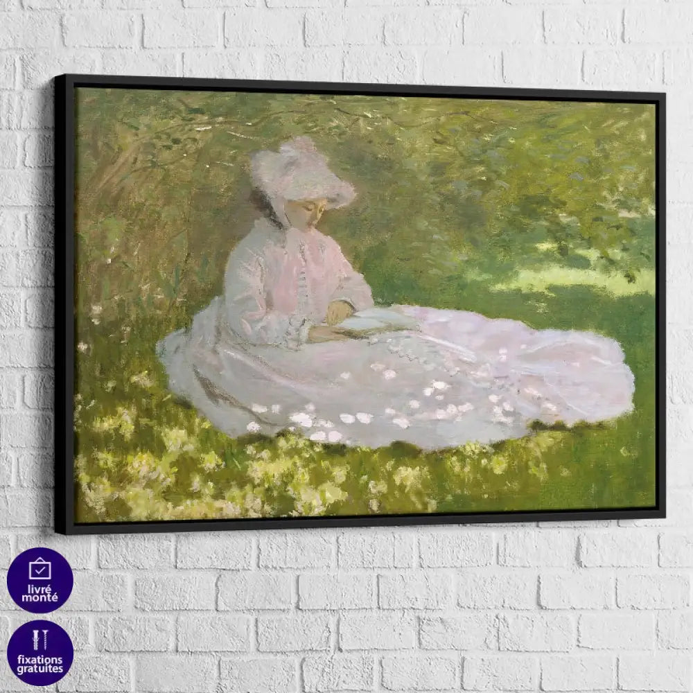 Reproduction peinture impressionniste Monet 1872 Printemps