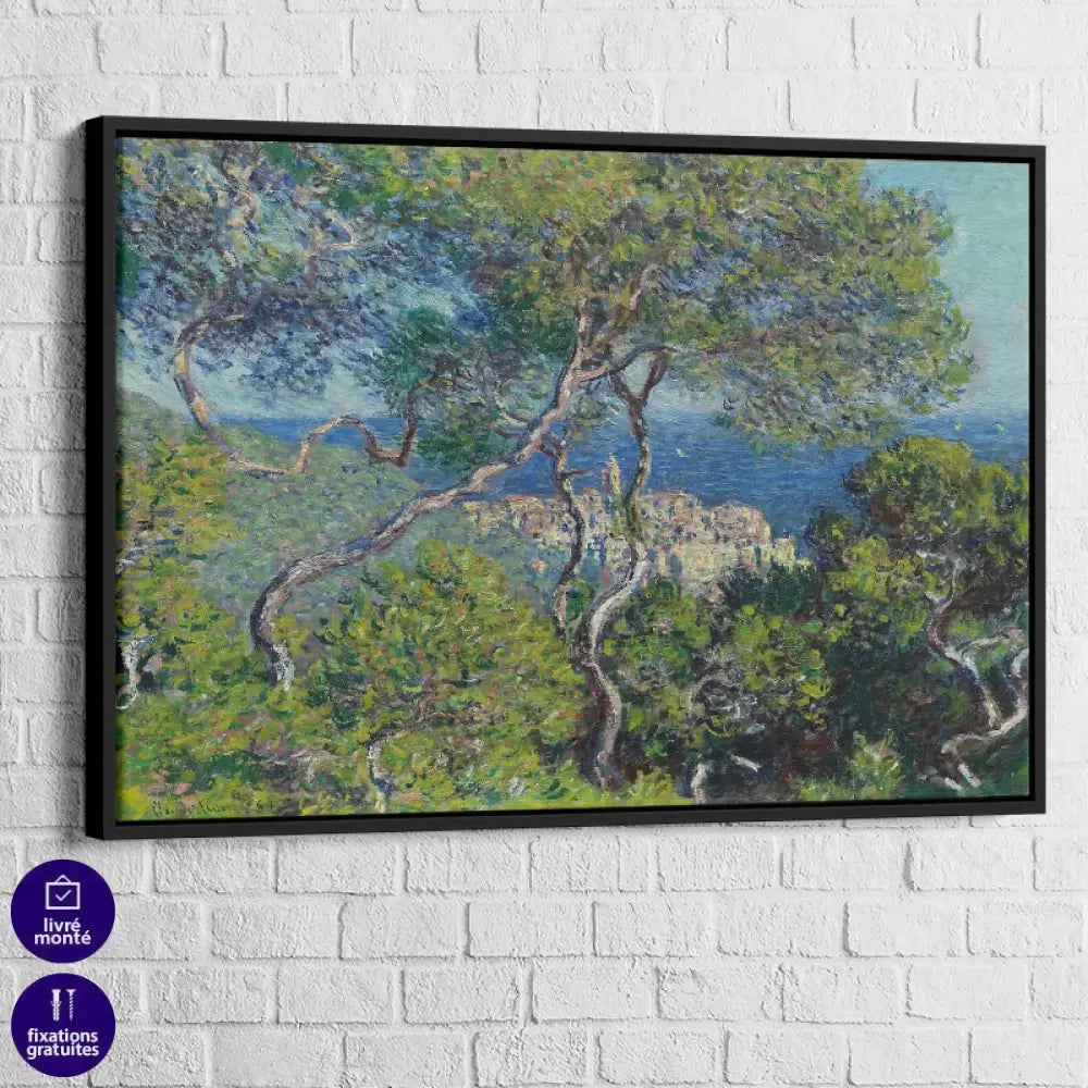 Tableau déco style impressionniste Claude Monet Méditerranée