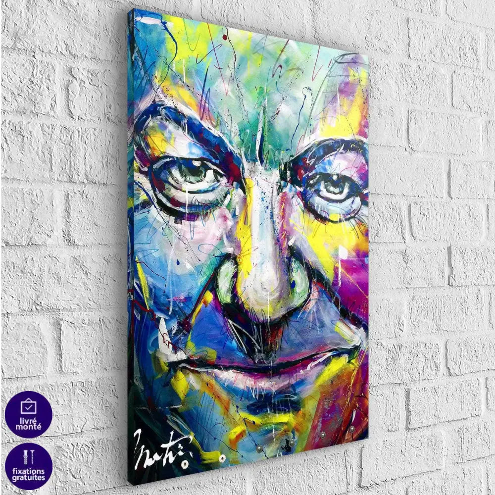 Tableau Coluche C'est L'histoire d'un mec - Montableaudeco