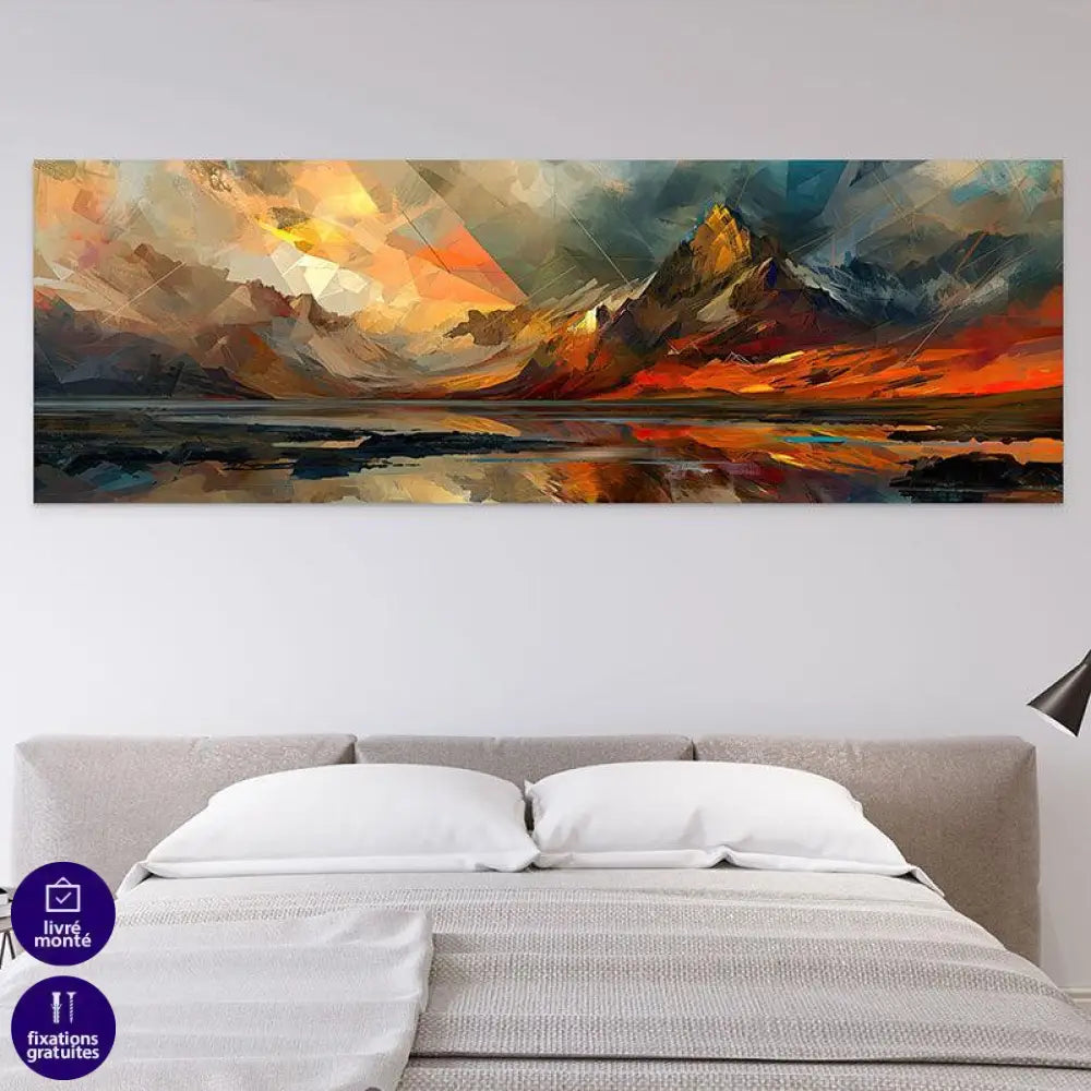 Tableau Contemporain Montagne Géo - Montableaudeco