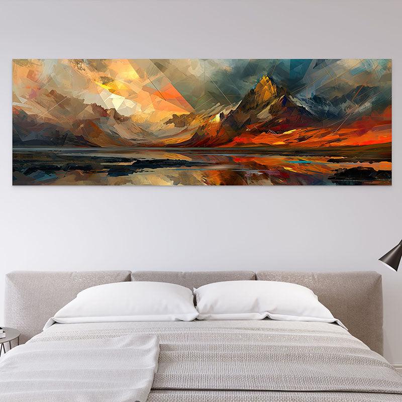 Tableau Contemporain Montagne Géo - Montableaudeco