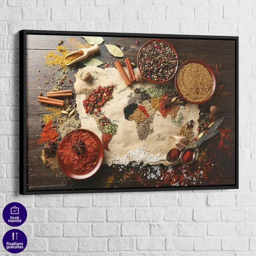Tableau Cuisine | Carte du Monde | Profitez des Promos c