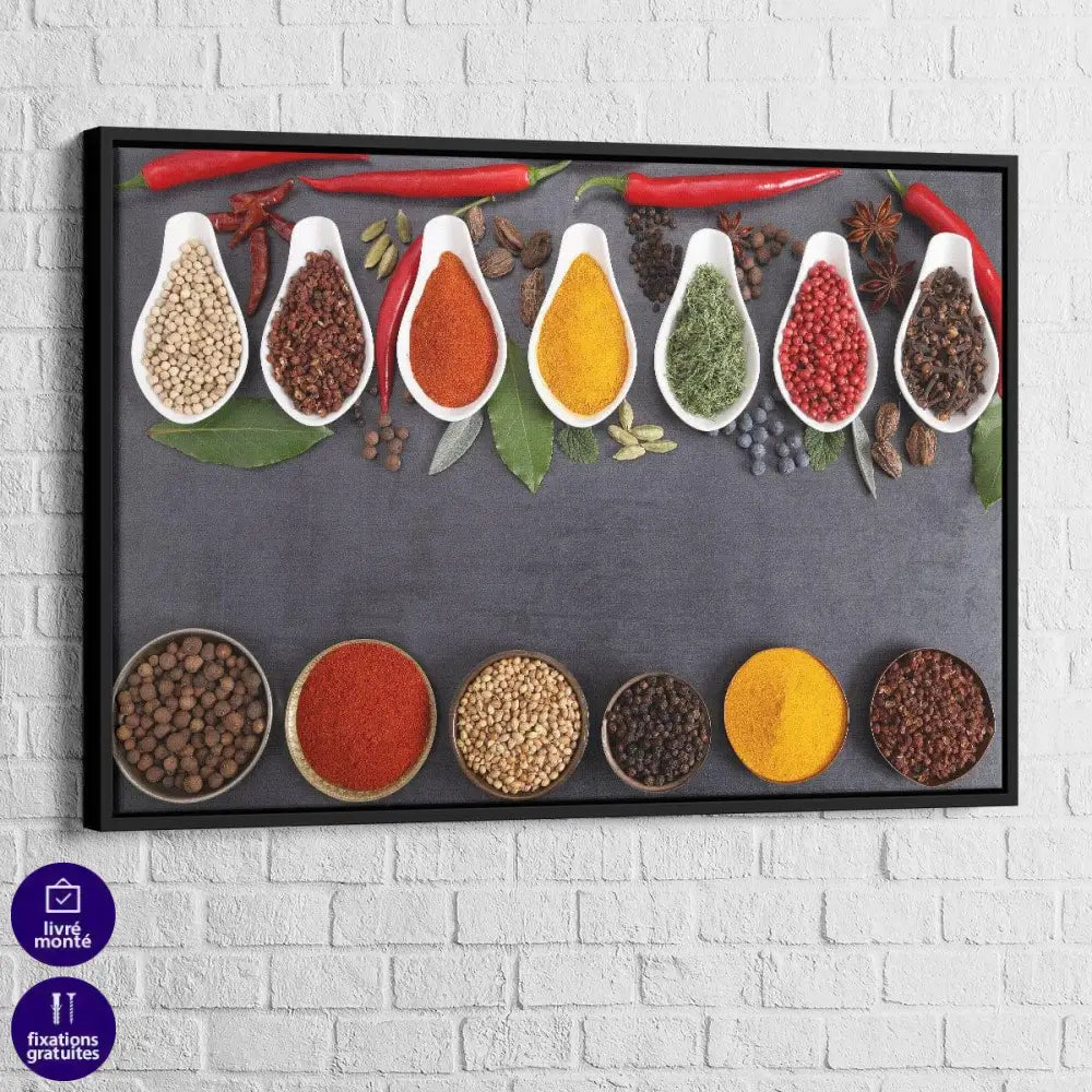 Tableau Cuisine Les Epices - Montableaudeco