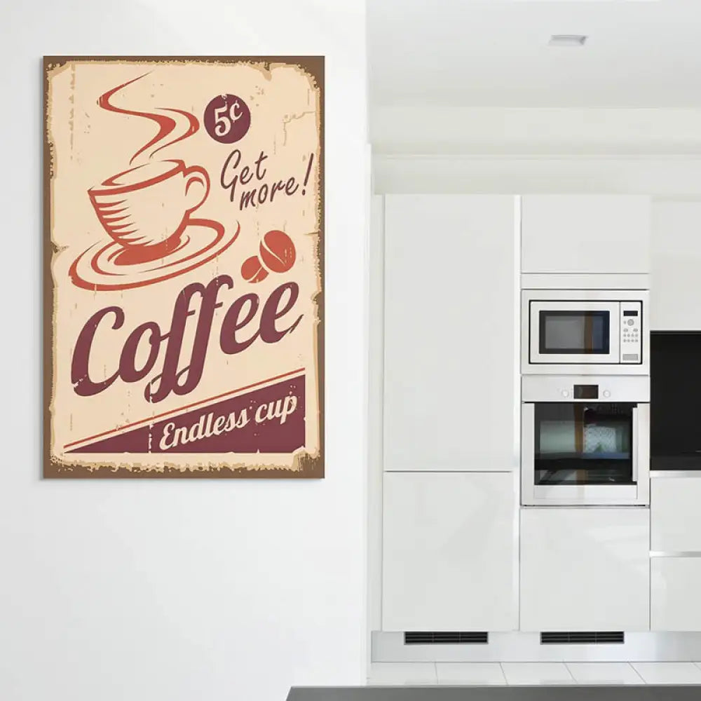 Tableau Cuisine Vintage 60 40x60cm / Affiche sans cadre Tableau Cuisine