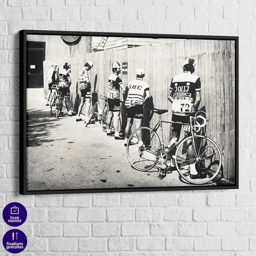 Tableau Cycliste Arrêt du Tour - Montableaudeco