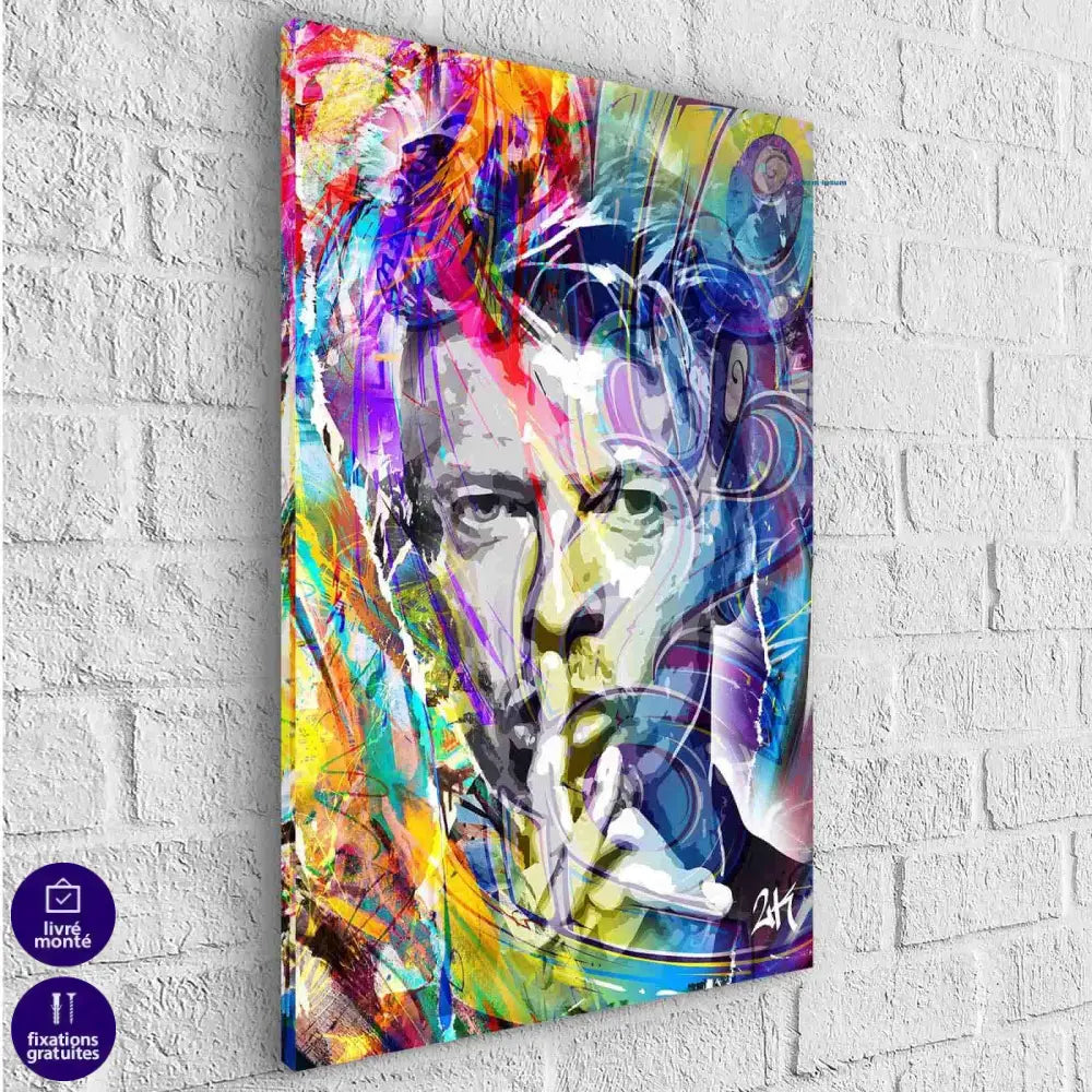 Tableau David Bowie Graffiti Street - Montableaudeco