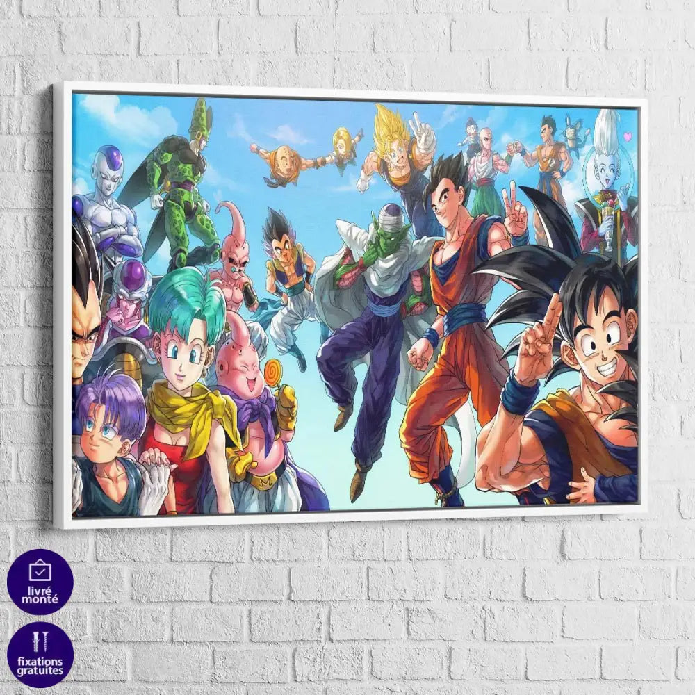 Tableau Dragon Ball En Famille - Montableaudeco