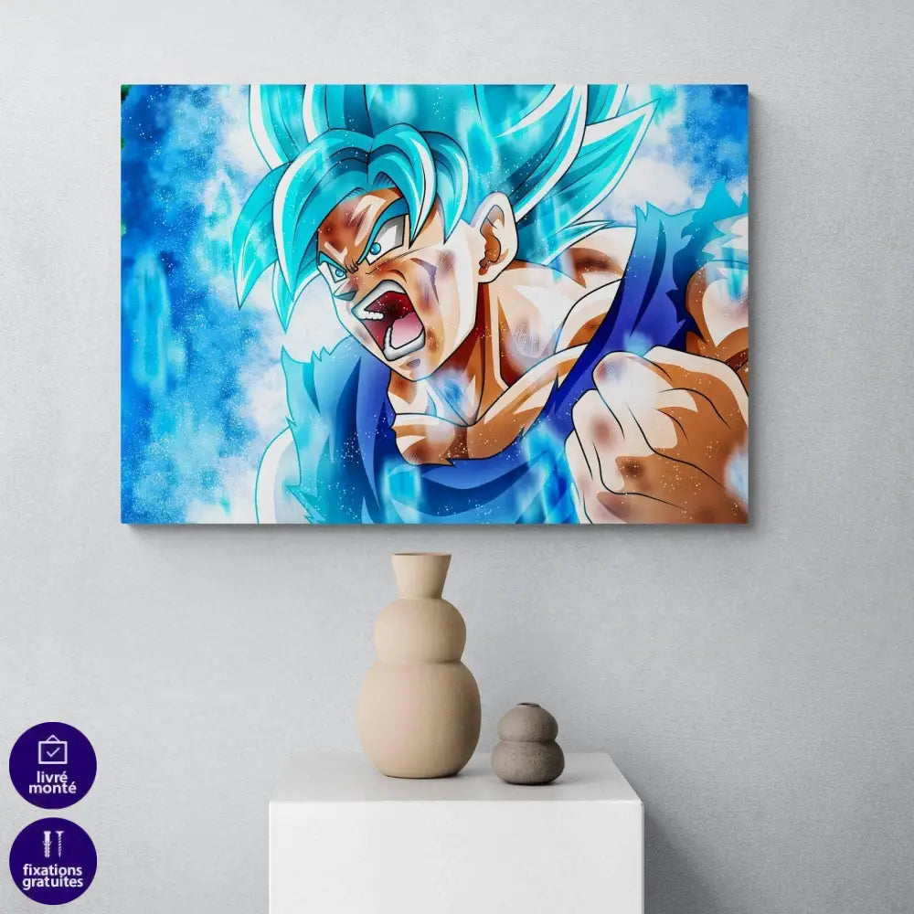 Tableau Dragon Ball La fureur de Goku - Montableaudeco