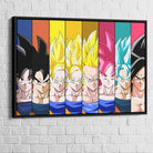 Tableau Dragon Ball Multi Cadre noir