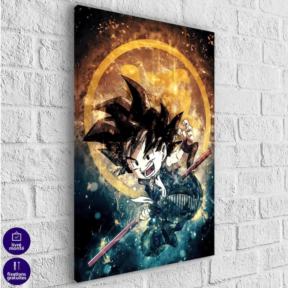 Tableau Dragon Ball Sangoku L'enfant - Montableaudeco