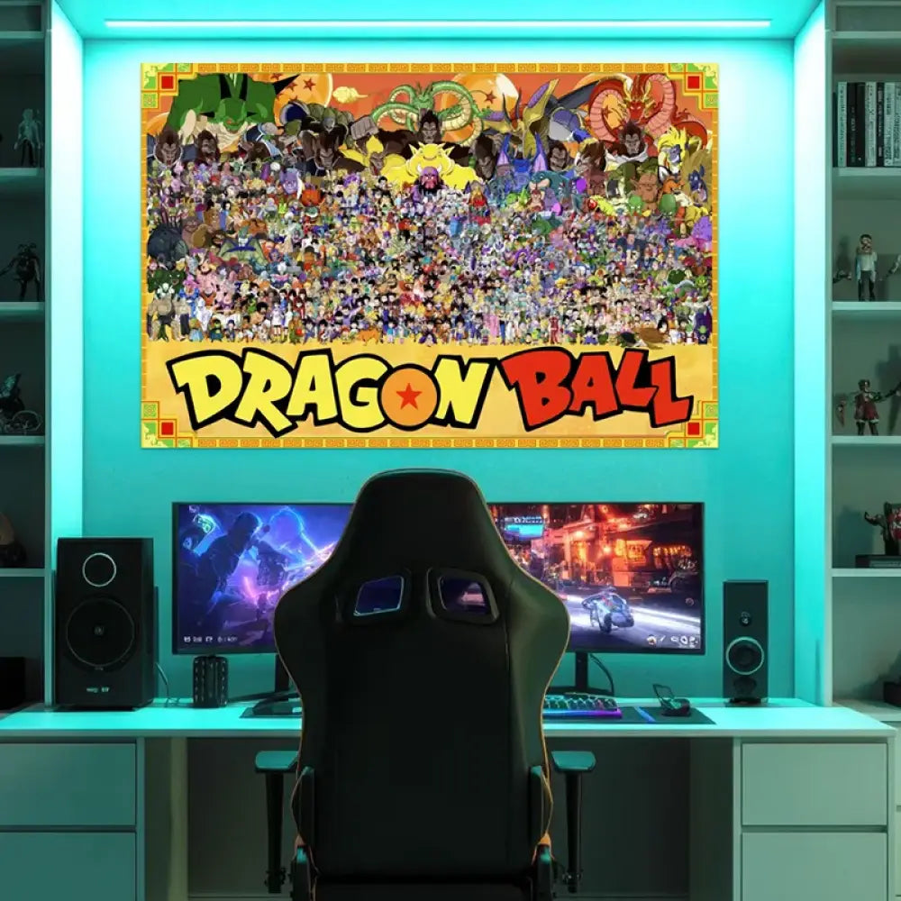 tableau dragon ball univers complet des guerriers Z