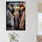 Tableau Elephant Coloré Graffiti - Montableaudeco