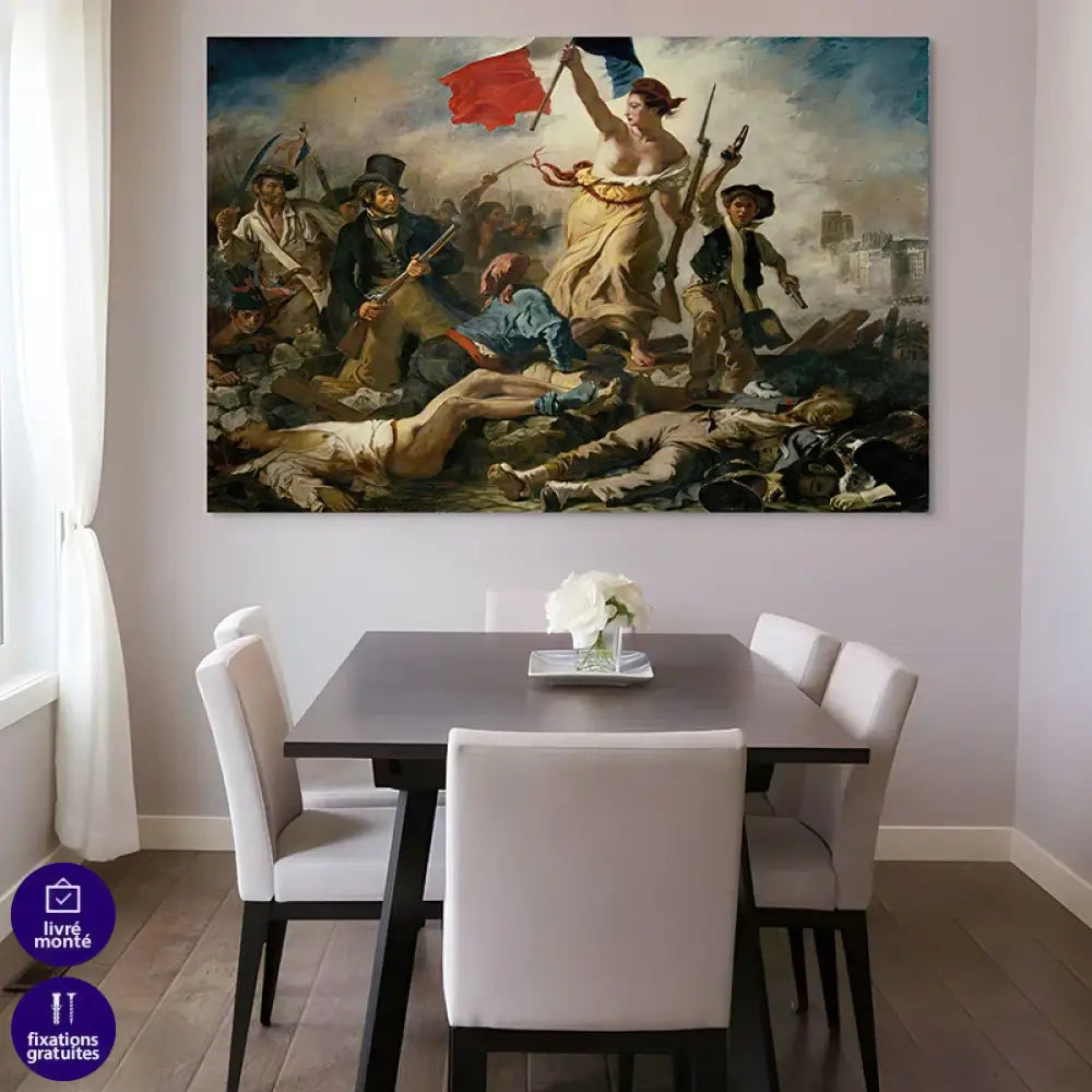 Tableau Delacroix La Liberté guidant le Peuple reproduction