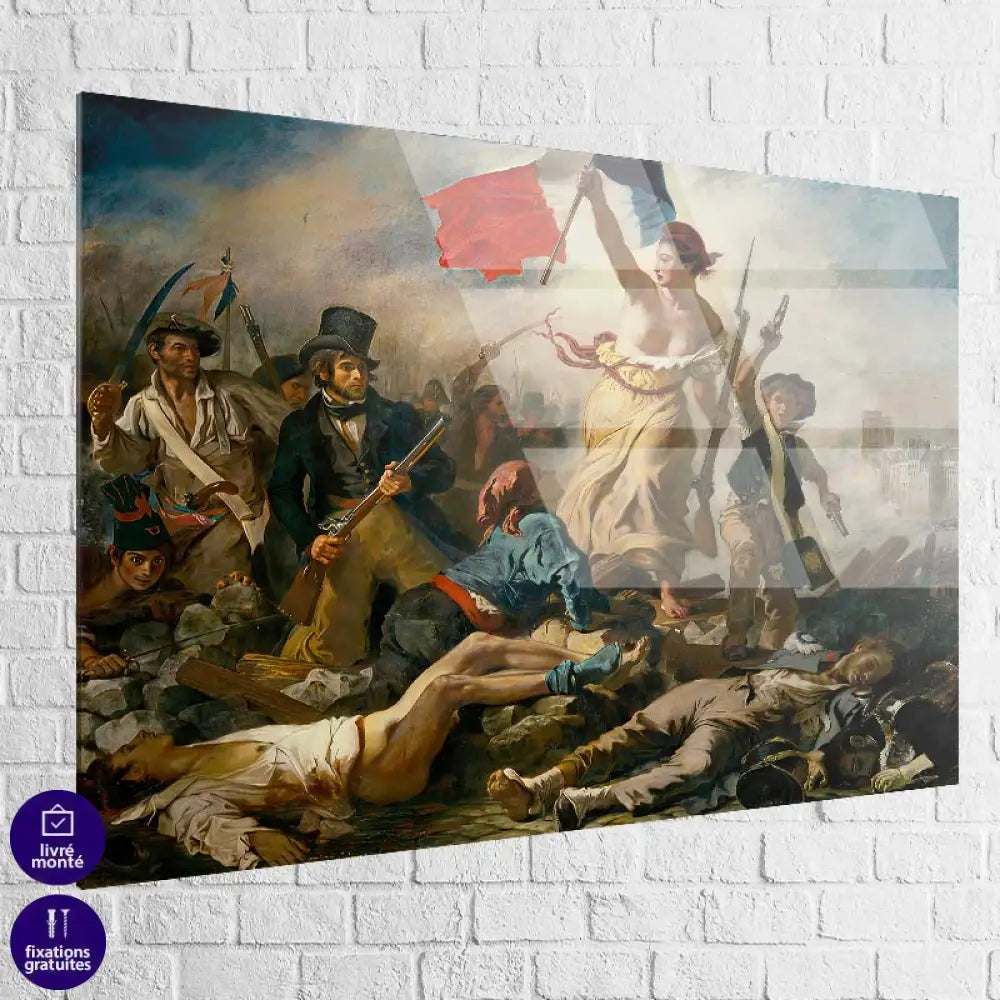 Tableau plexiglas brillant – La Liberté guidant le Peuple