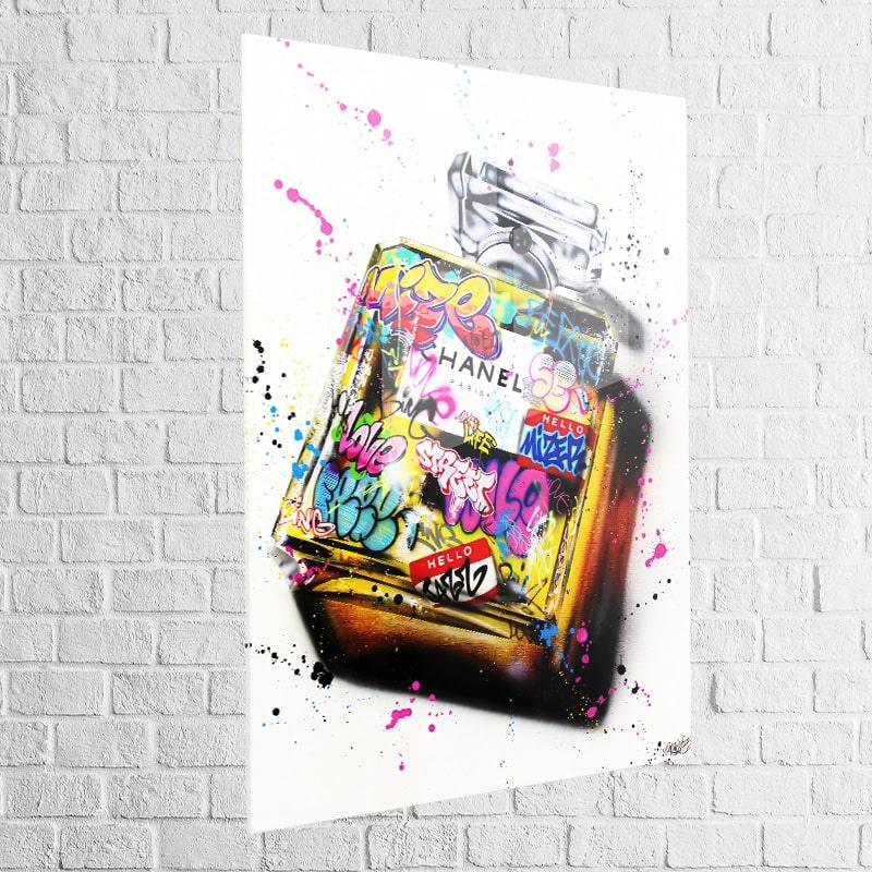 Tableau Fashion Chanel Graffiti - Montableaudeco