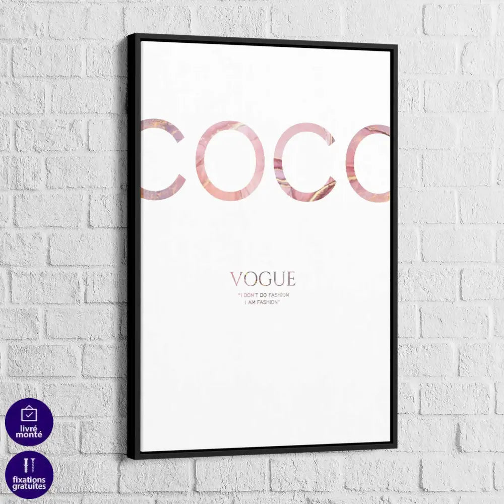 Tableau Fashion Prada et Coco Chanel - Montableaudeco